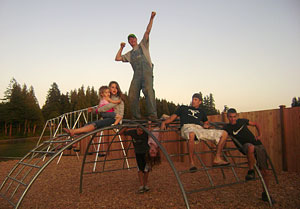 Playground, trike track, cow train, pony rides, face painting, bbq, corn cannon and more fun at the Pumpkin Patch at Bob's Corn, Maze & Pumpkin Patch in Snohomish, Washington, N.E. of Seattle